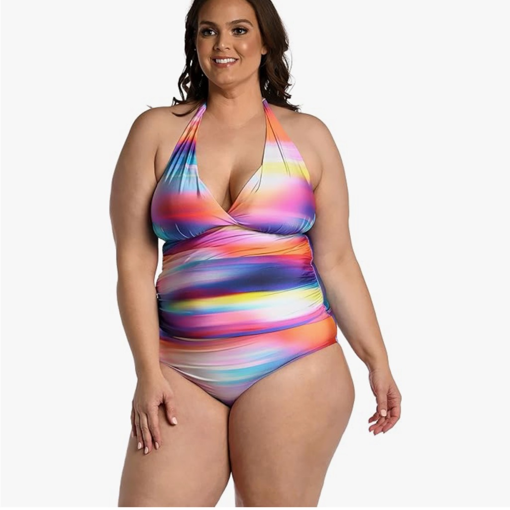 Nwt La Blanca Tummy Control Tankini